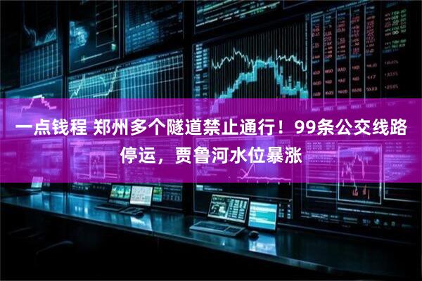 一点钱程 郑州多个隧道禁止通行！99条公交线路停运，贾鲁河水位暴涨