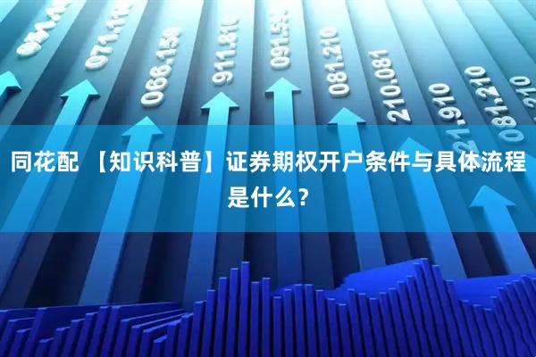 同花配 【知识科普】证券期权开户条件与具体流程是什么？