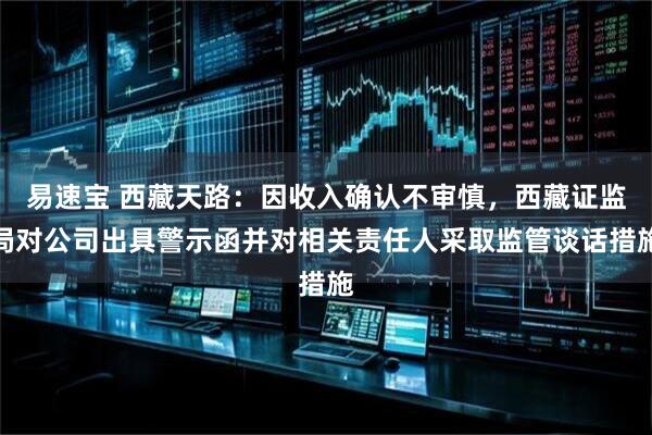 易速宝 西藏天路：因收入确认不审慎，西藏证监局对公司出具警示函并对相关责任人采取监管谈话措施
